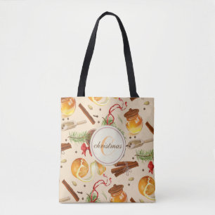 Christmas Vintage Scents Tote Bag