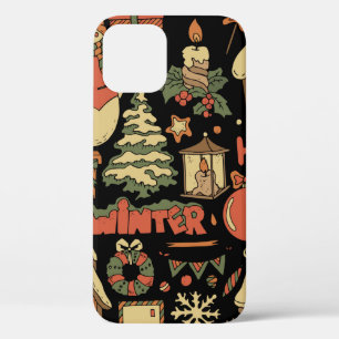 christmas vintage set 1 iPhone 12 case