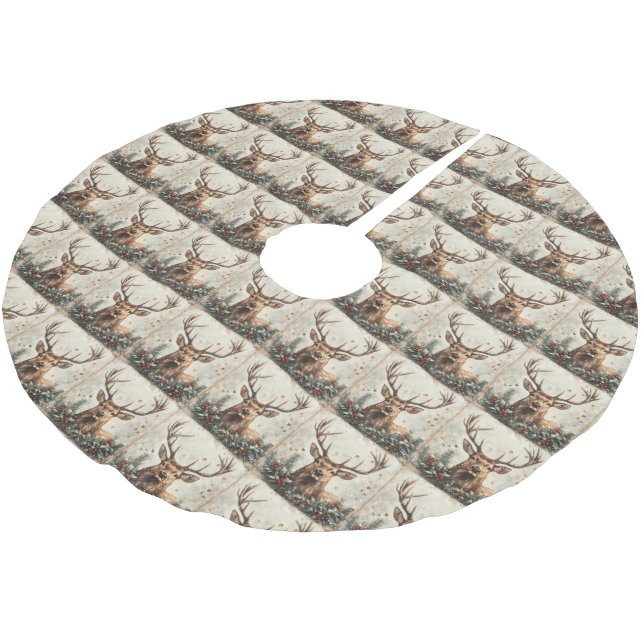 Christmas Vintage Tree Skirt (Angled)