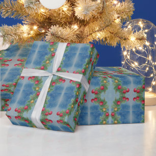 Christmas Vintage Watercolor Merry Christmas 2022  Wrapping Paper