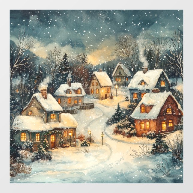 Christmas Vintage Window Cling (Sheet)