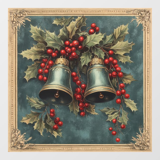 Christmas Vintage Window Cling (Sheet)