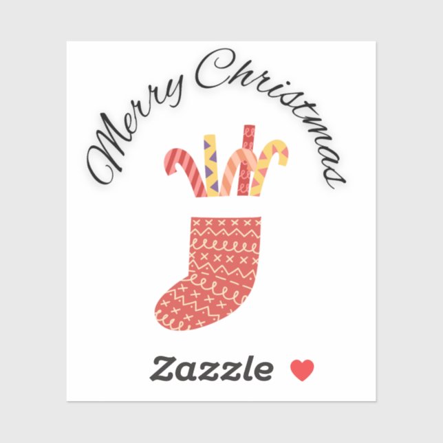  Christmas Vinyl Stickers  (Sheet)