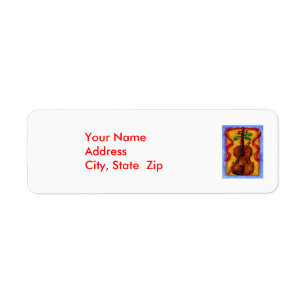 Christmas Violin - Address Labels