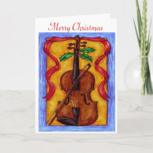 Christmas Violin - Greeting Card