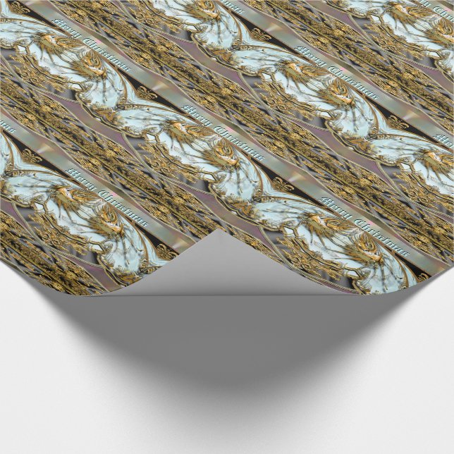 Christmas  Viva Baroque Bay Wrapping Paper (Corner)