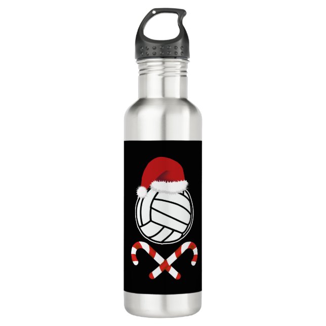 Christmas Volleyball 710 Ml Water Bottle (Front)