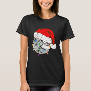 Christmas Volleyball Ball Santa Hat Funny Sport Xm T-Shirt