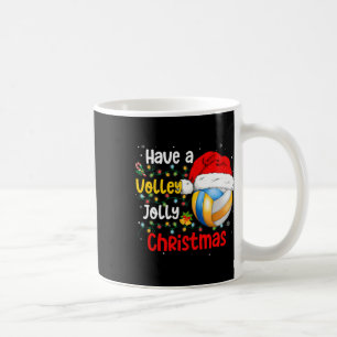 Christmas Volleyball Have A Volley Jolly Christmas Coffee Mug