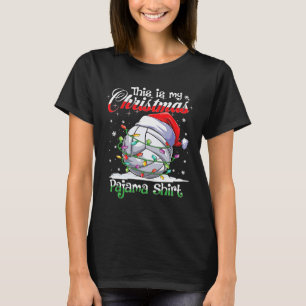 Christmas Volleyball Pajama Xmas Volleyball Player T-Shirt