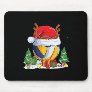 Christmas Volleyball Santa Hat Reindeer Tree Xmas  Mouse Pad