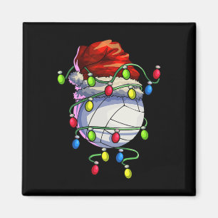 Christmas Volleyball Xmas Christmas Lights Volleyb Magnet