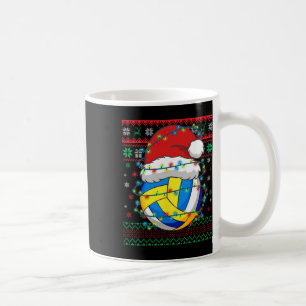 Christmas Volleyball Xmas Santa Sports Hat Coffee Mug