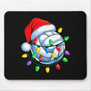 Christmas Volleyball Xmas Santa Srts Hat Mens Wome Mouse Pad