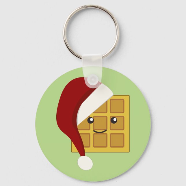 Christmas Waffle Key Ring (Front)