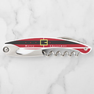 Christmas Waiter's Corkscrew Santa Claus