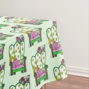 CHRISTMAS WAITING FOR SANTA TABLECLOTH