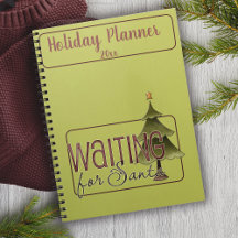 Christmas Waiting For Santa Tree Holiday Planner