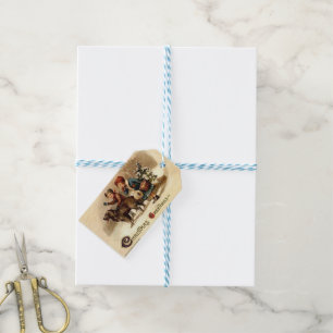 Christmas Walk with the Dog Gift Tags