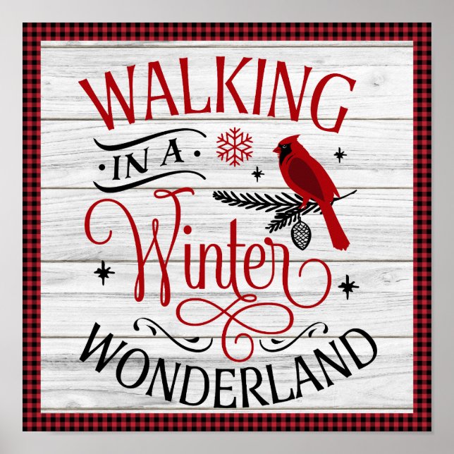 Christmas Walking in a Winter Wonderland W Poster (Front)