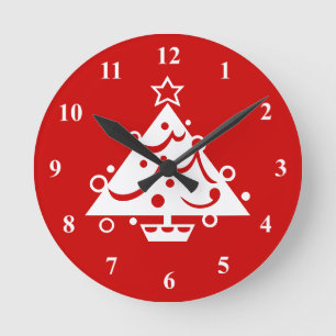 Christmas wall clock decoration