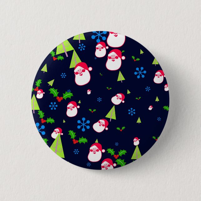 Christmas Wallpaper 6 Cm Round Badge (Front)