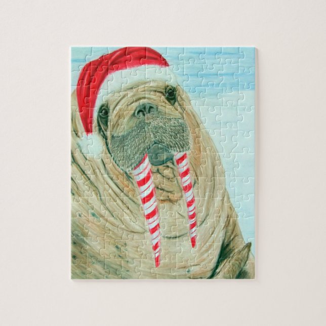 Christmas Walrus Jigsaw Puzzle (Vertical)