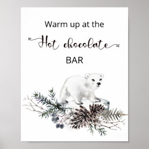 Christmas Warm up at the hot chocolate bar  Poster