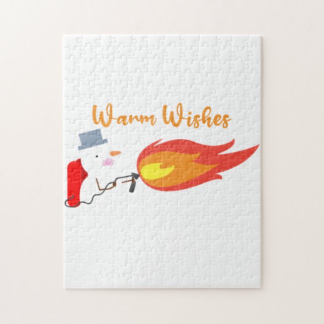 Christmas warm wishes jigsaw puzzle (Vertical)