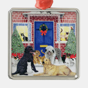 Christmas Warmth Metal Ornament