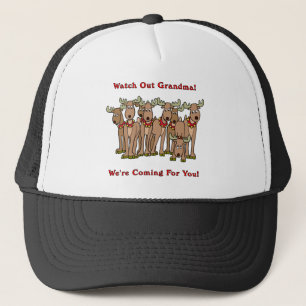 Christmas: Watch Out Grandma Trucker Hat