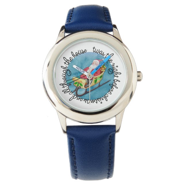 Christmas Watch with Santa and Sleigh (Front)