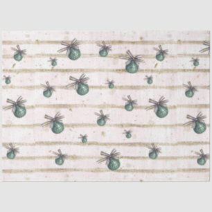 Christmas Watercolor GoldI Design 14 Tissue Paper