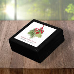 Christmas Watercolor Greenery Custom  Gift Box<br><div class="desc">Celebrate the season with a Merry Christmas keepsake gift box featuring red holly berries, elegant greenery, and a timeless watercolor winter illustration. Designed in a simple minimalist style with stylish typography, this classic holiday gift box exudes a traditional charm. Personalise it with your family name for a classy and thoughtful...</div>