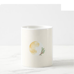 Christmas Watercolor Mug - Gold & Cream
