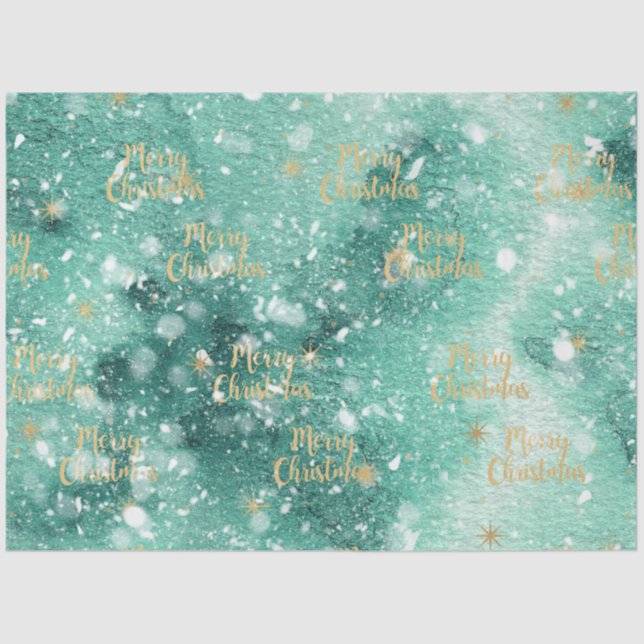 Christmas Watercolor Paper II Design 8 (Front)