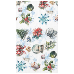 Christmas Watercolor Tablecloth