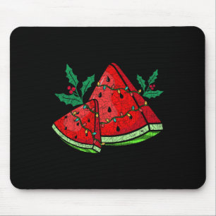 Christmas Watermelon Tropical Summer Christmas In Mouse Pad