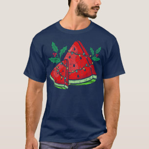 Christmas Watermelon Tropical Summer Christmas In T-Shirt
