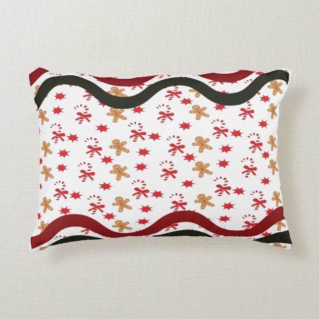 Christmas Waves  Decorative Cushion (Front)
