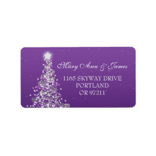 Christmas Wedding Address Purple Label
