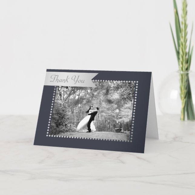 Christmas Wedding Chalkboard Thank You (Front)