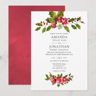 Christmas Wedding Invitation