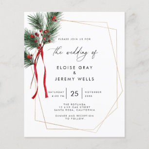 Christmas Wedding Invitation