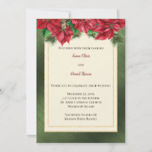 Christmas Wedding Invitation