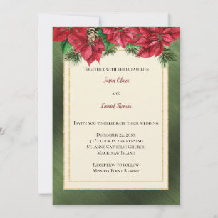 Christmas Wedding Invitation