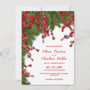 Christmas Wedding Invitation