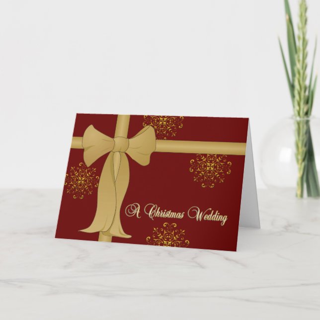 Christmas Wedding Invitations (Front)