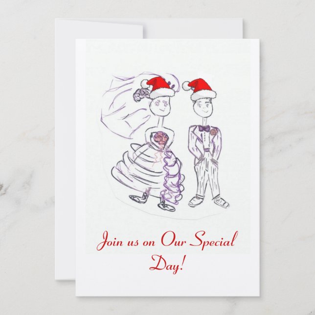 Christmas Wedding Invite (Front)