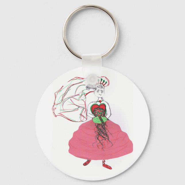 Christmas Wedding Key Ring (Front)